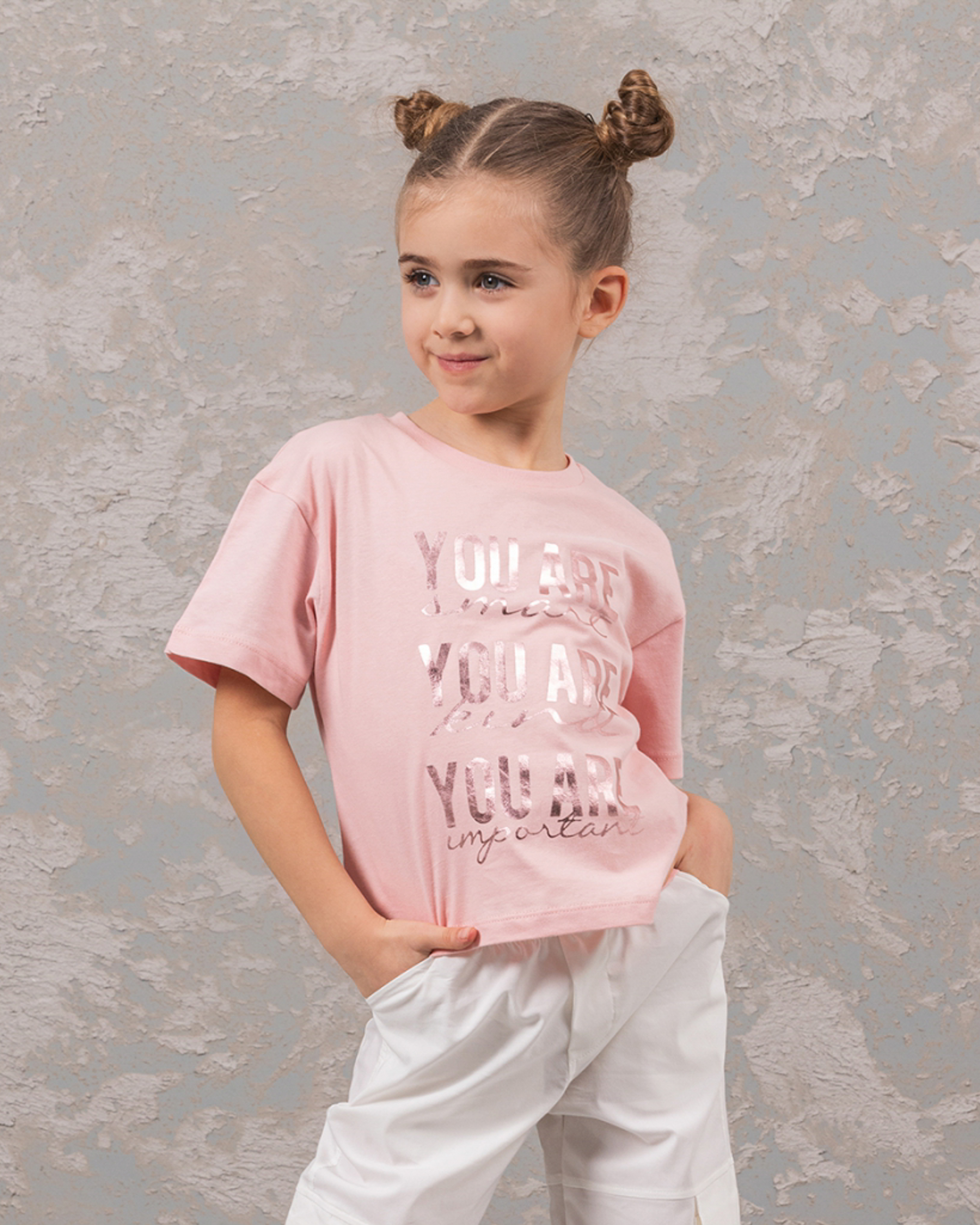 DMB KIDS 0336 Футболка (цвет: Пудровый) DMB KIDS 0336 Футболка (цвет: Пудровый)