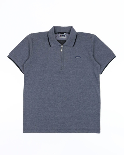 CEGISA 1596/1 Поло (цвет: Темно-серый меланж 122 см)