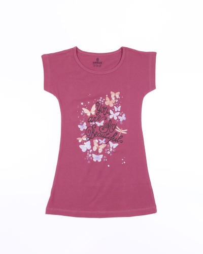 BAYKAR Сорочка ночная 9284/1 (5 (110-116) Бордовый)